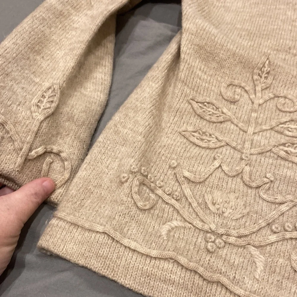 Wool boho sweater - Picture 3 of 14